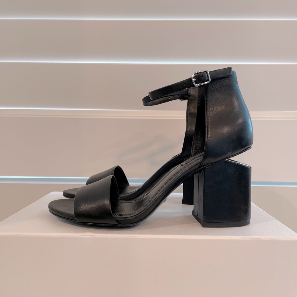 Alexander Wang Abby Ankle Strap Black Sandal